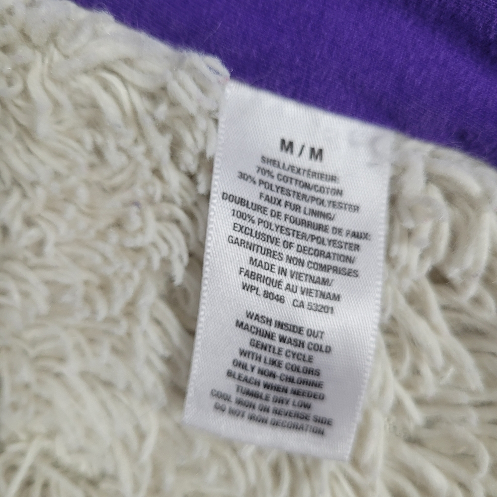 2010 Aeropostale new york Faux Fur lined hoodie size medium - Picture 8 of 14